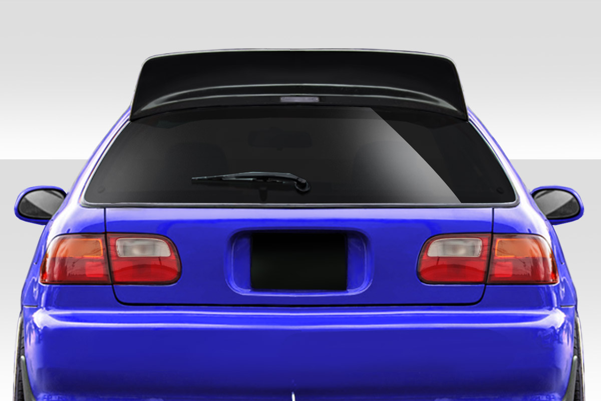 Blackyard Special Wing Trunk Lid Spoiler for 1992-1995 Honda Civic HB, Signature Black