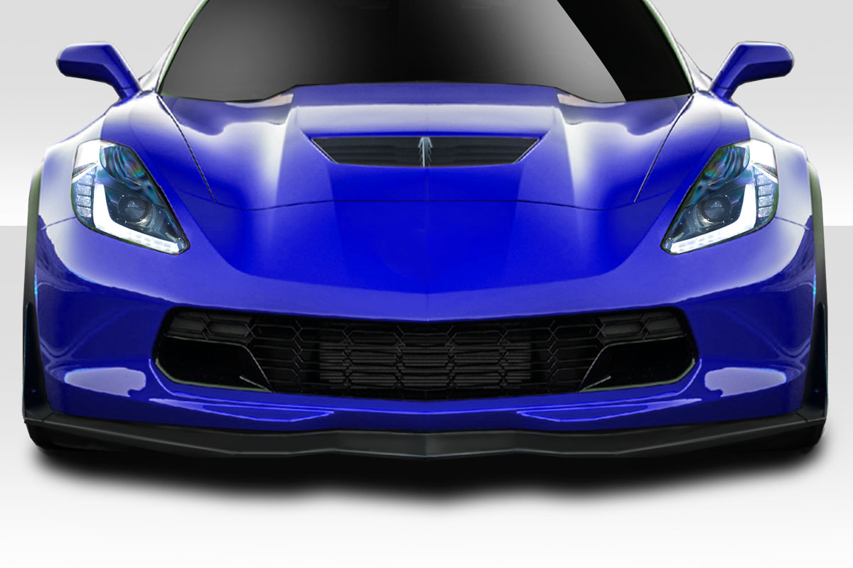 GMX Front Lip Splitter for 2014-2019 Chevrolet Corvette C7, Signature Black
