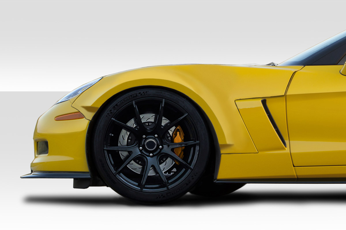D Sport Front Fender Flares for 2005-2013 Chevrolet Corvette C6 - 2 Piece