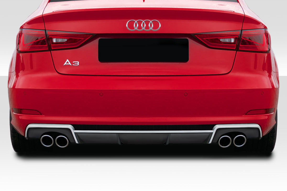 RS3 Fiberglass Look Rear Diffuser For 2013-2016 Audi A3
