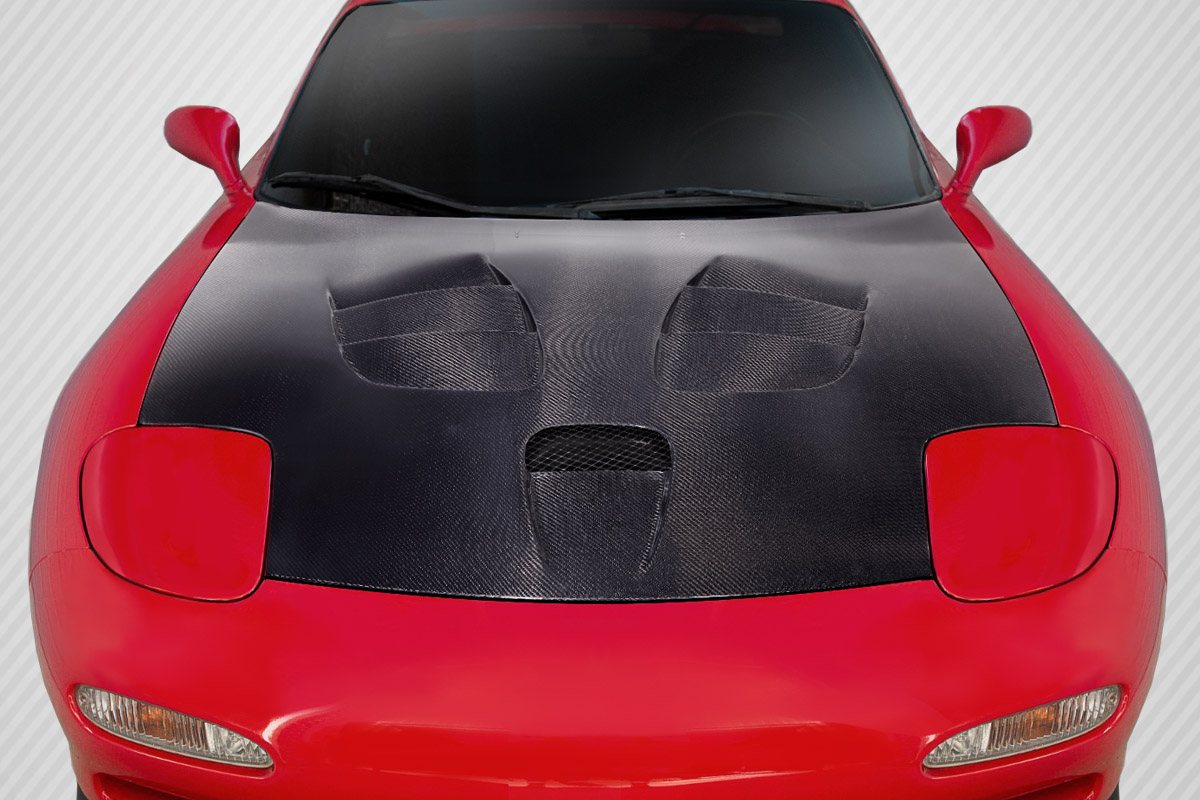 Picture of Carbon Creations 115129 Scooter Hood for 1993-1997 Mazda RX-7