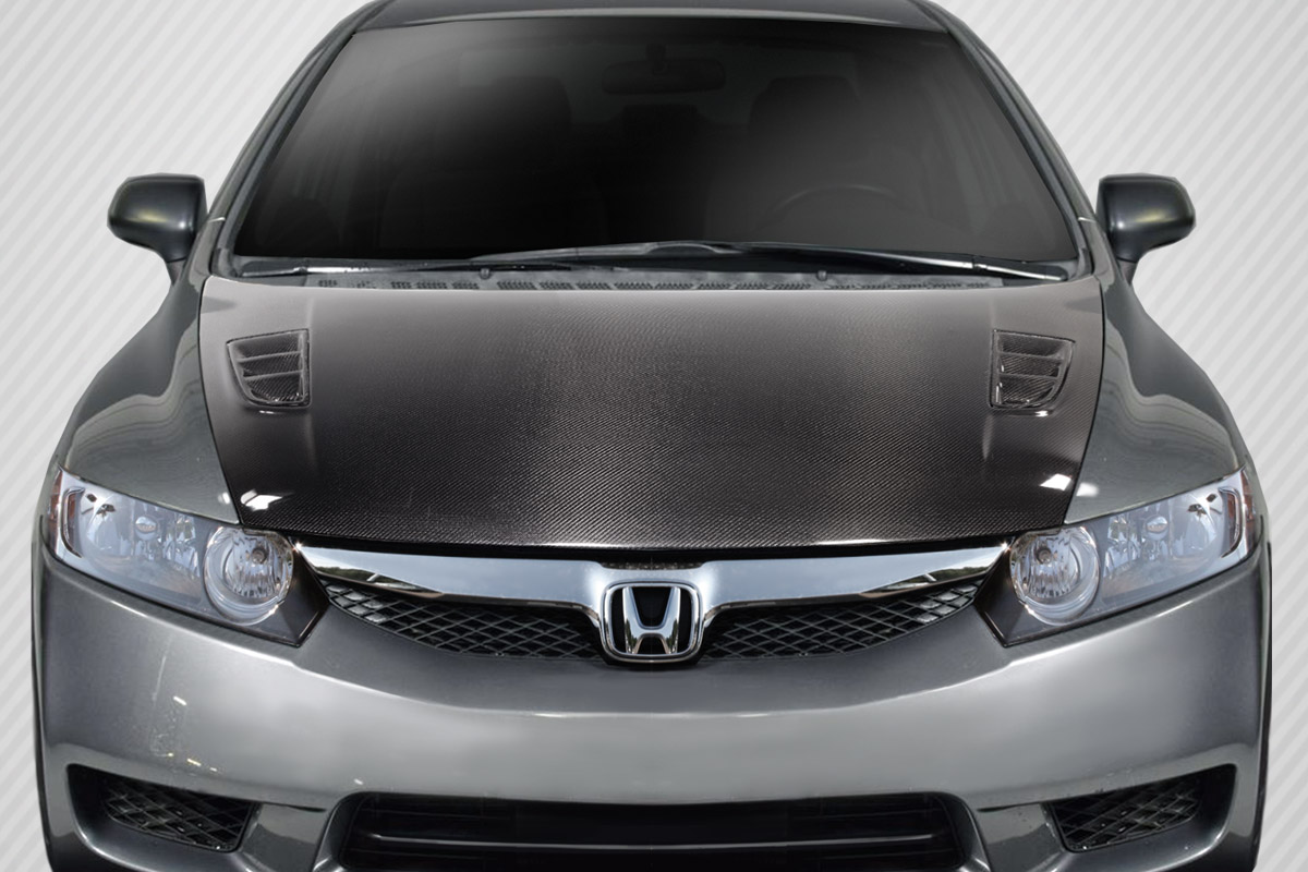 Picture of Carbon Creations 115131 Type M Hood for 2006-2011 Honda Civic 4DR