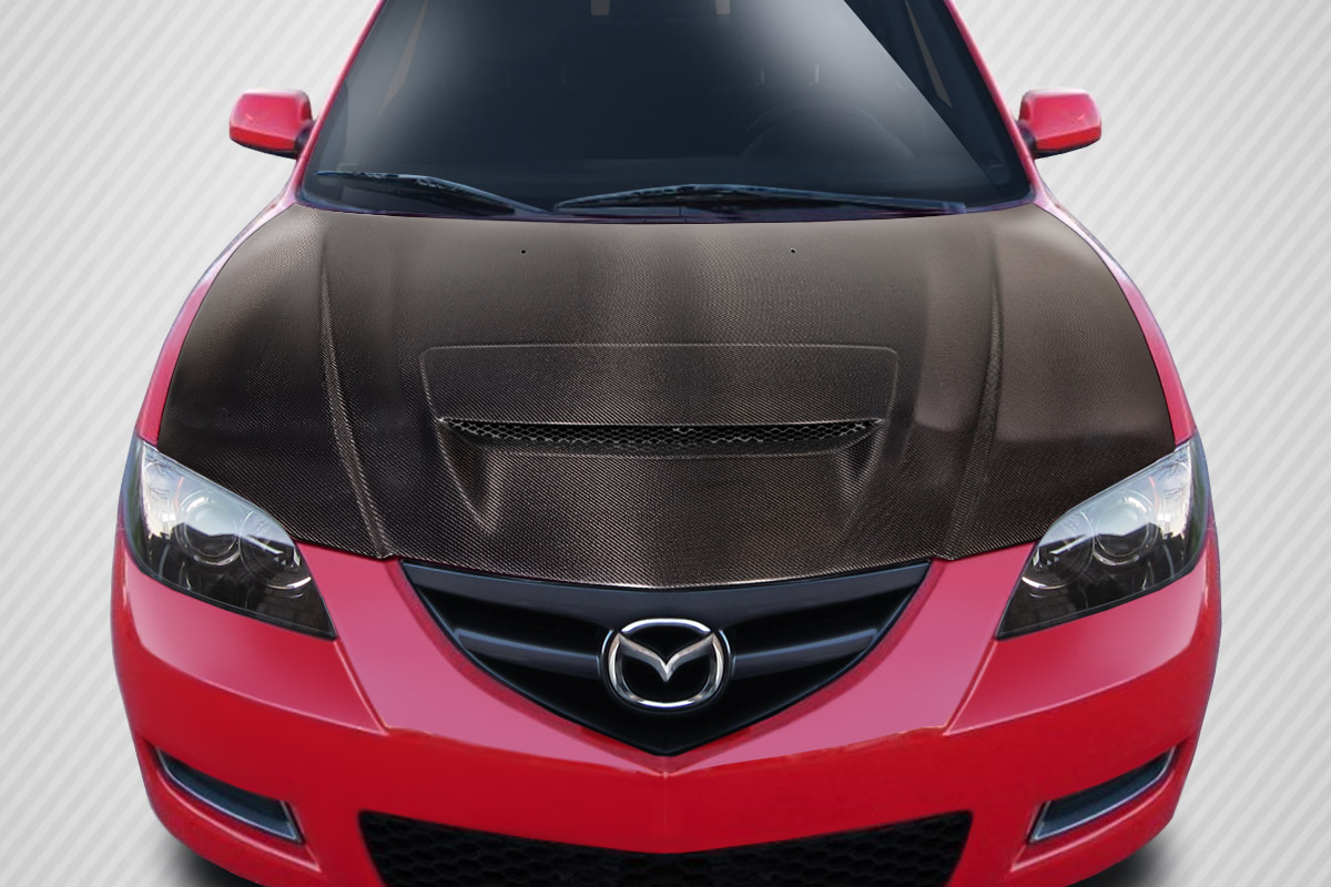Picture of Carbon Creations 115133 M-Speed Hood for 2004-2008 Mazda 3 4DR