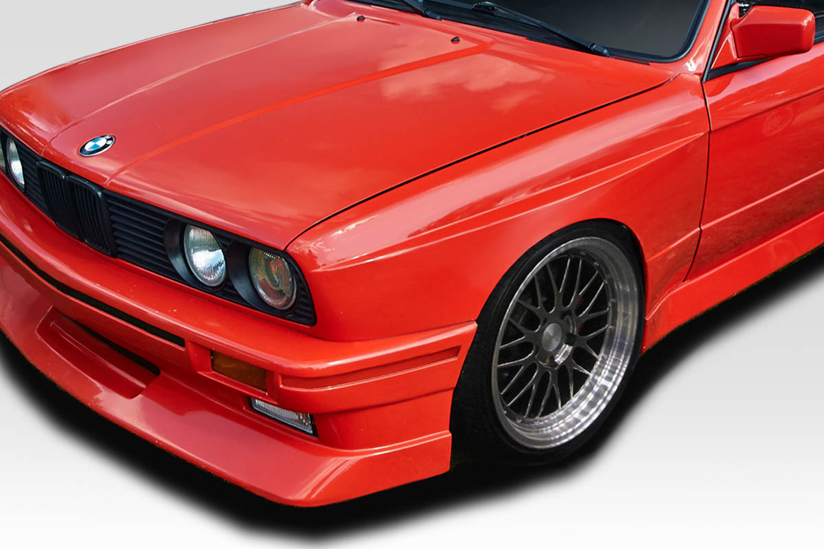 116007 M3 Look Wide Body Front Fenders for 1984-1991 BMW 3 Series E30 - 2 Piece