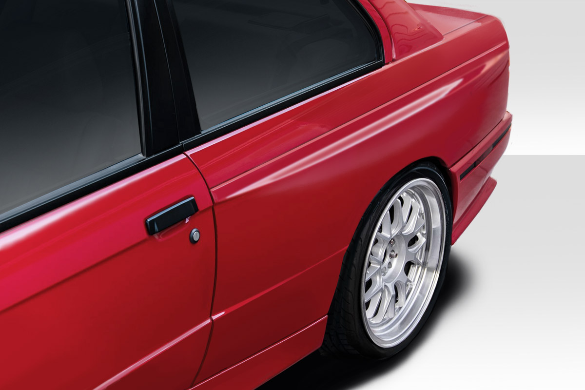 116008 E30 2DR  M3 Look Wide Body Rear Fenders Car Body Kit for 1984-1991 BMW 3 Series - 2 Piece