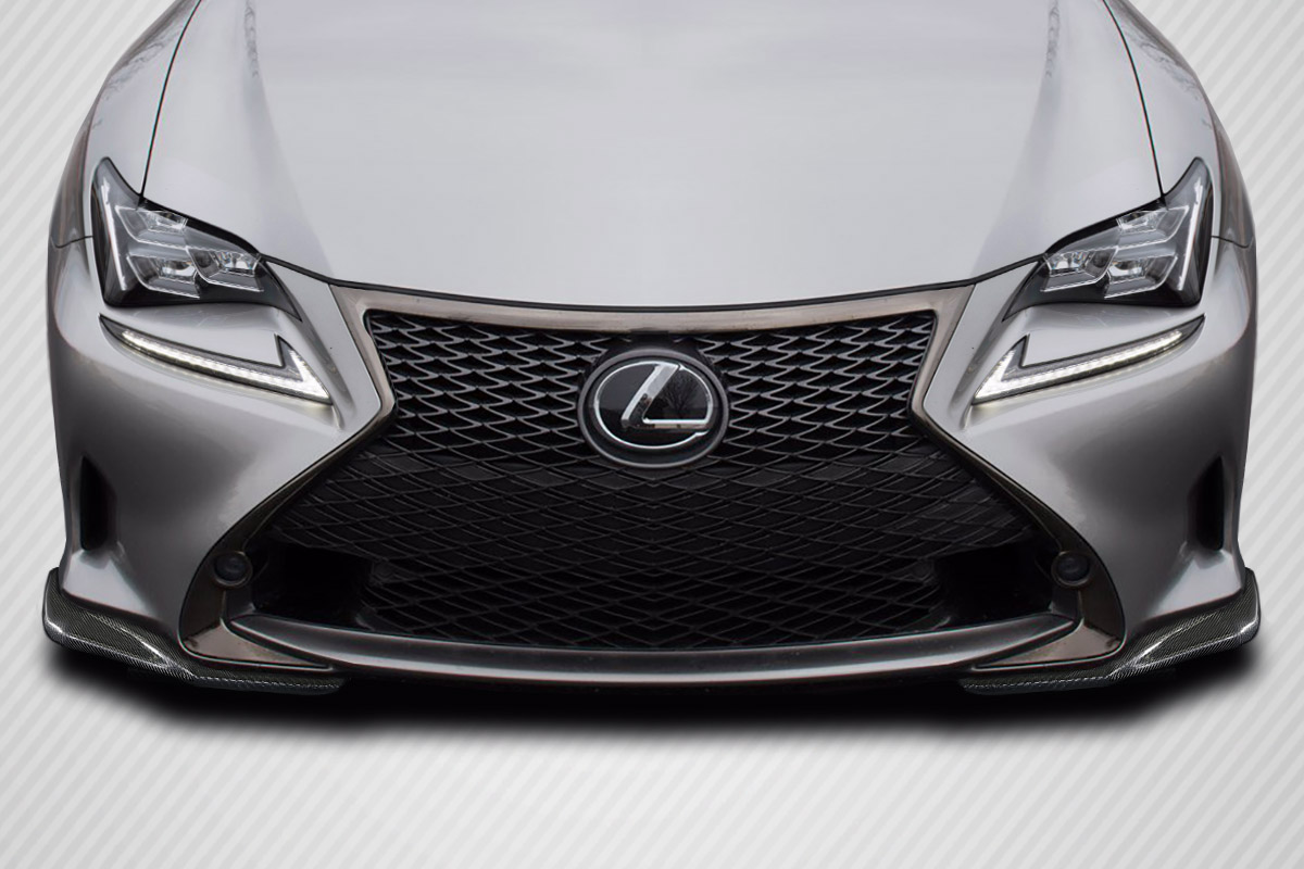 RC200T RC350 EBS Front Lip Splitters for 2014-2018 Lexus RC Series - F Sport Model Only - 2 Piece