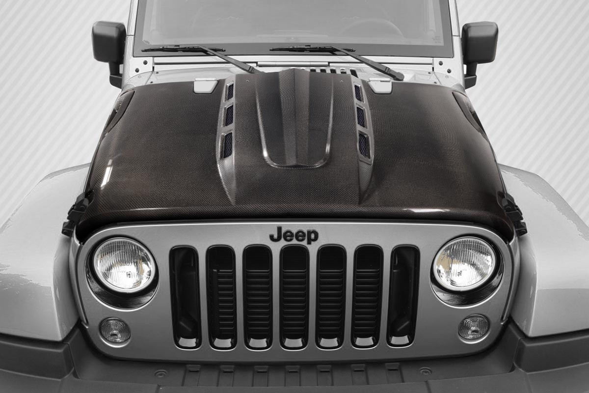 Picture of Carbon Creations 115894 Avenger Hood for 2007-2018 Jeep Wrangler