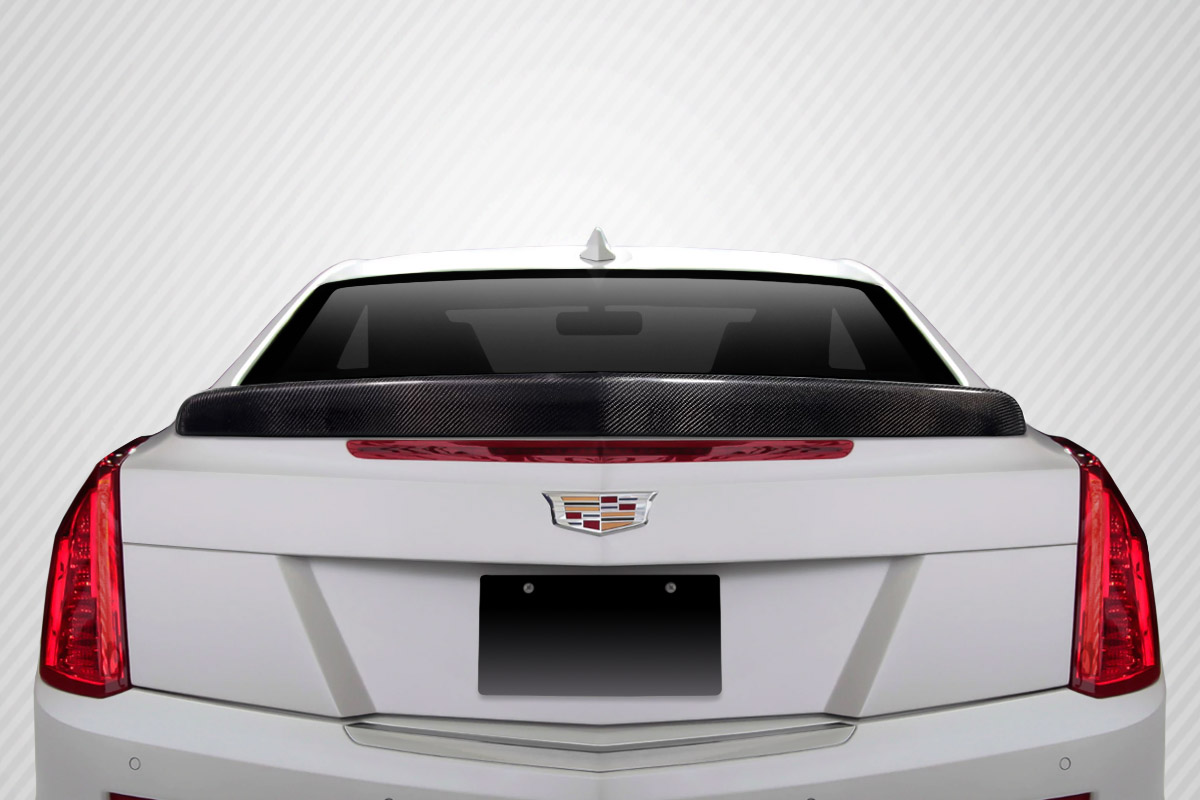 Picture of Carbon Creations 115878 2DR V Look Rear Wing Spoiler for 2013-2019 Cadillac ATS