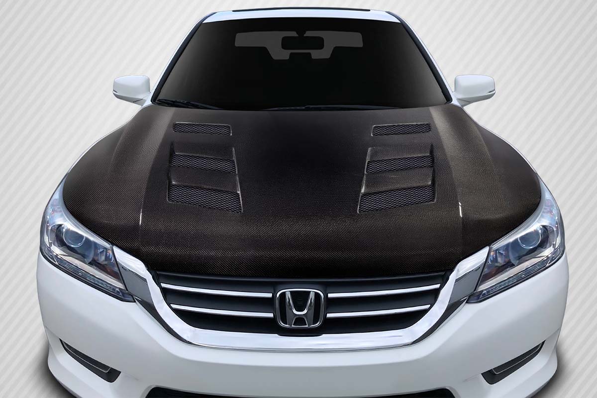 Picture of Carbon Creations 115505 4DR AMS Hood for 2013-2015 Honda Accord