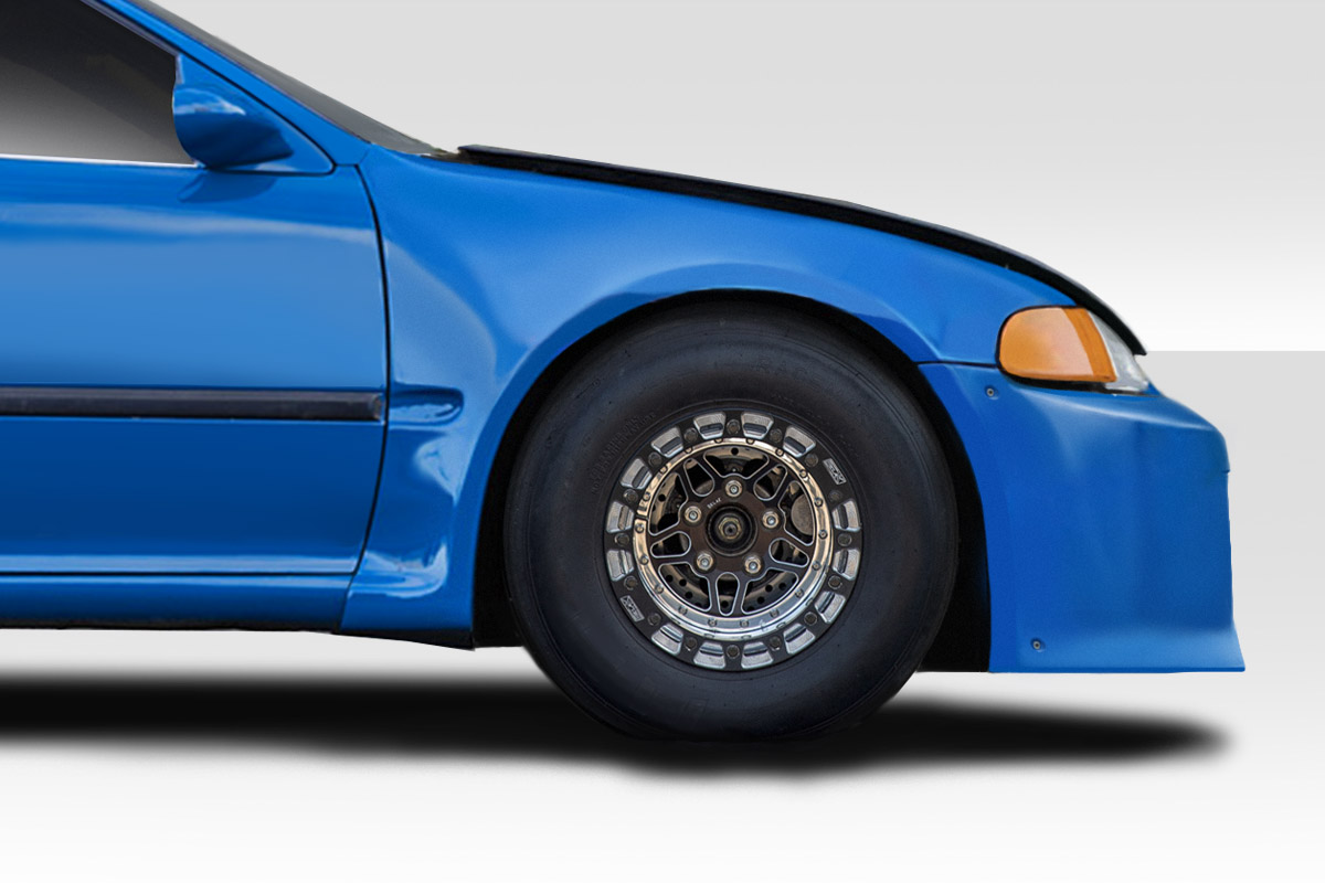 Dragster Front Fenders for 1992-1995 Honda Civic - 2 Piece