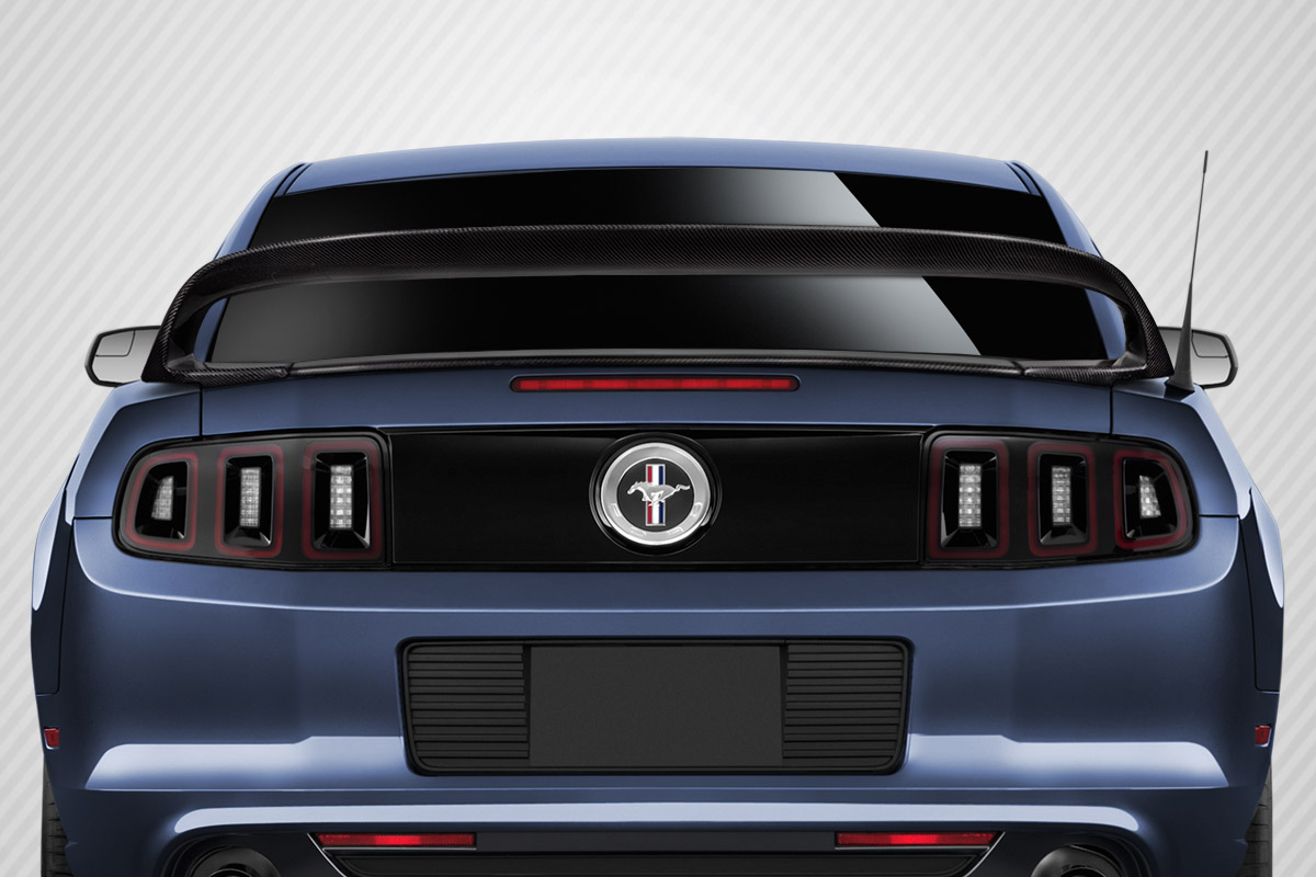 Picture of Carbon Creations 115077 GT350 Look Rear Wing Spoiler for 2010-2014 Ford Mustang - 2 Piece