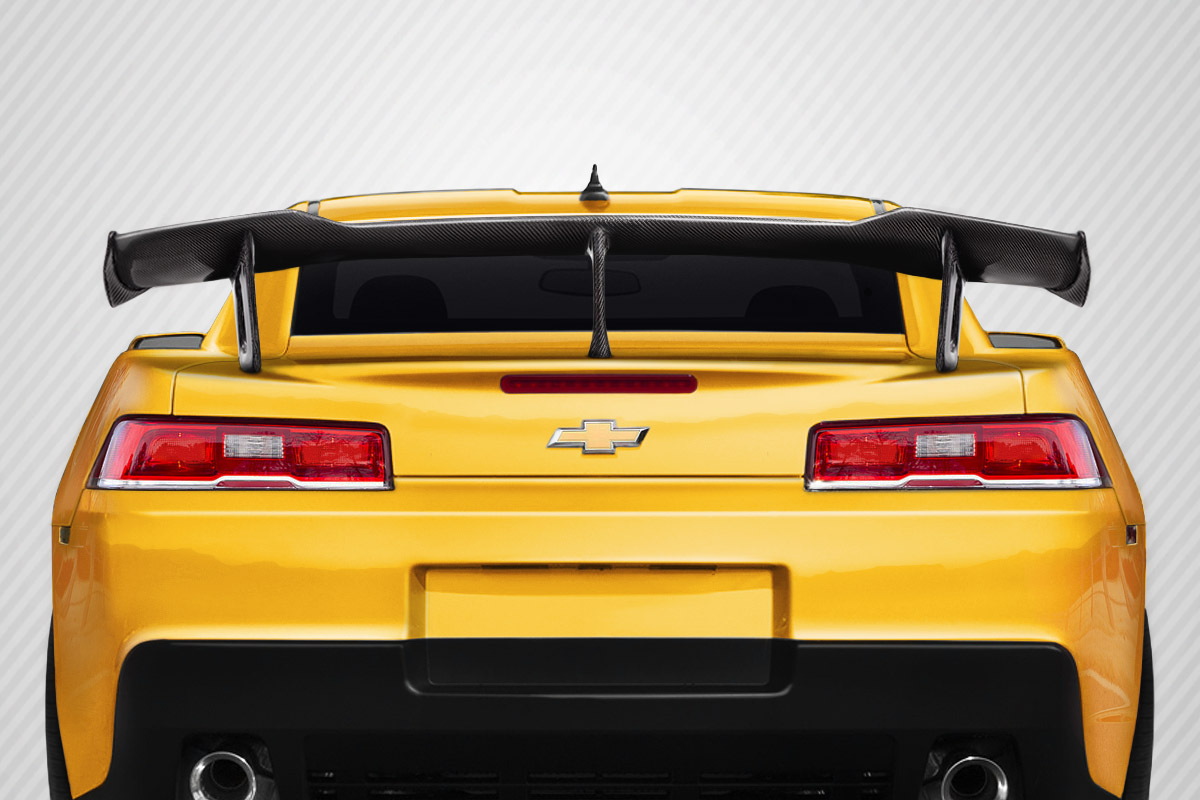 Picture of Carbon Creations 115079 ZL1 V2 Look Wing Spoiler for 2014-2015 Chevrolet Camaro - 4 Piece