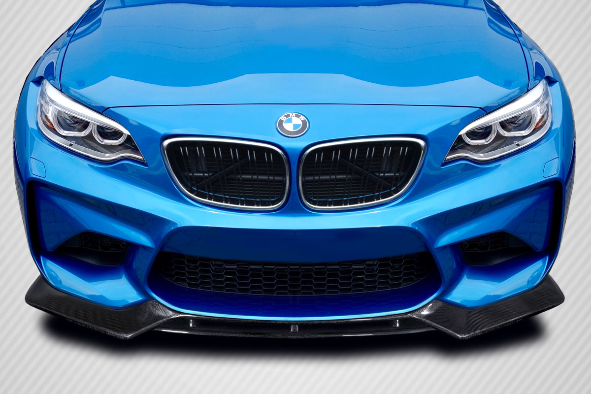 Picture of Aero Function 115616 AF-1 Front Lip Under Spoiler Carbon Fibre Plastic for 2016-2020 BMW M2 F87