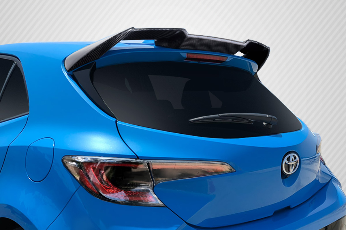 Picture of Carbon Creations 115777 Hatchback A Spec Roof Wing Spoiler for 2019-2020 Toyota Corolla