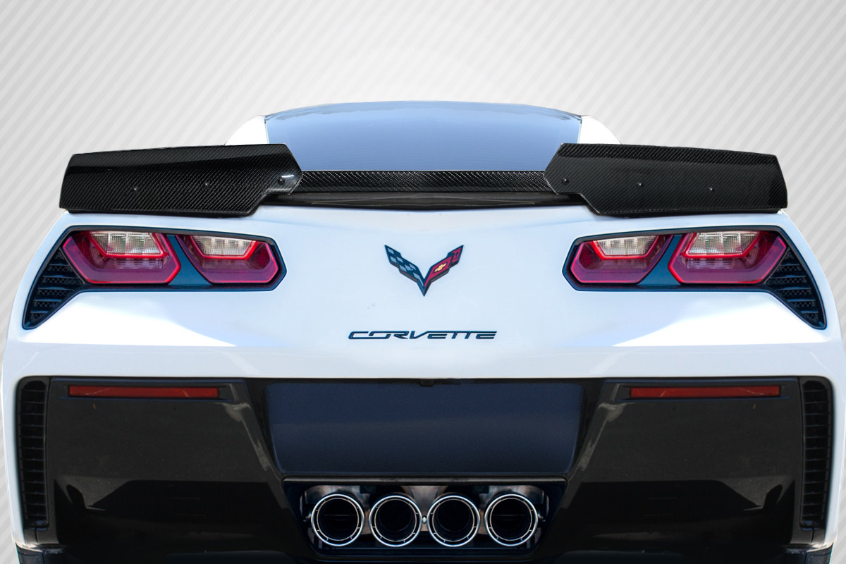 Wickerbill Rear Wing Spoiler for 2014-2019 Chevrolet Corvette C7 - 3 Piece