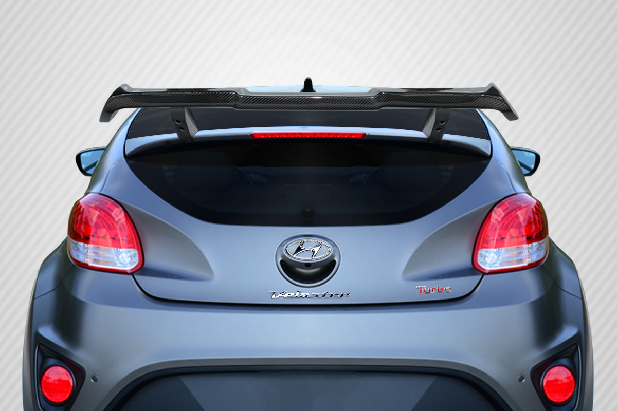 116451 MR Wing Spoiler for 2012-2017 Hyundai Veloster Turbo, 3 Piece
