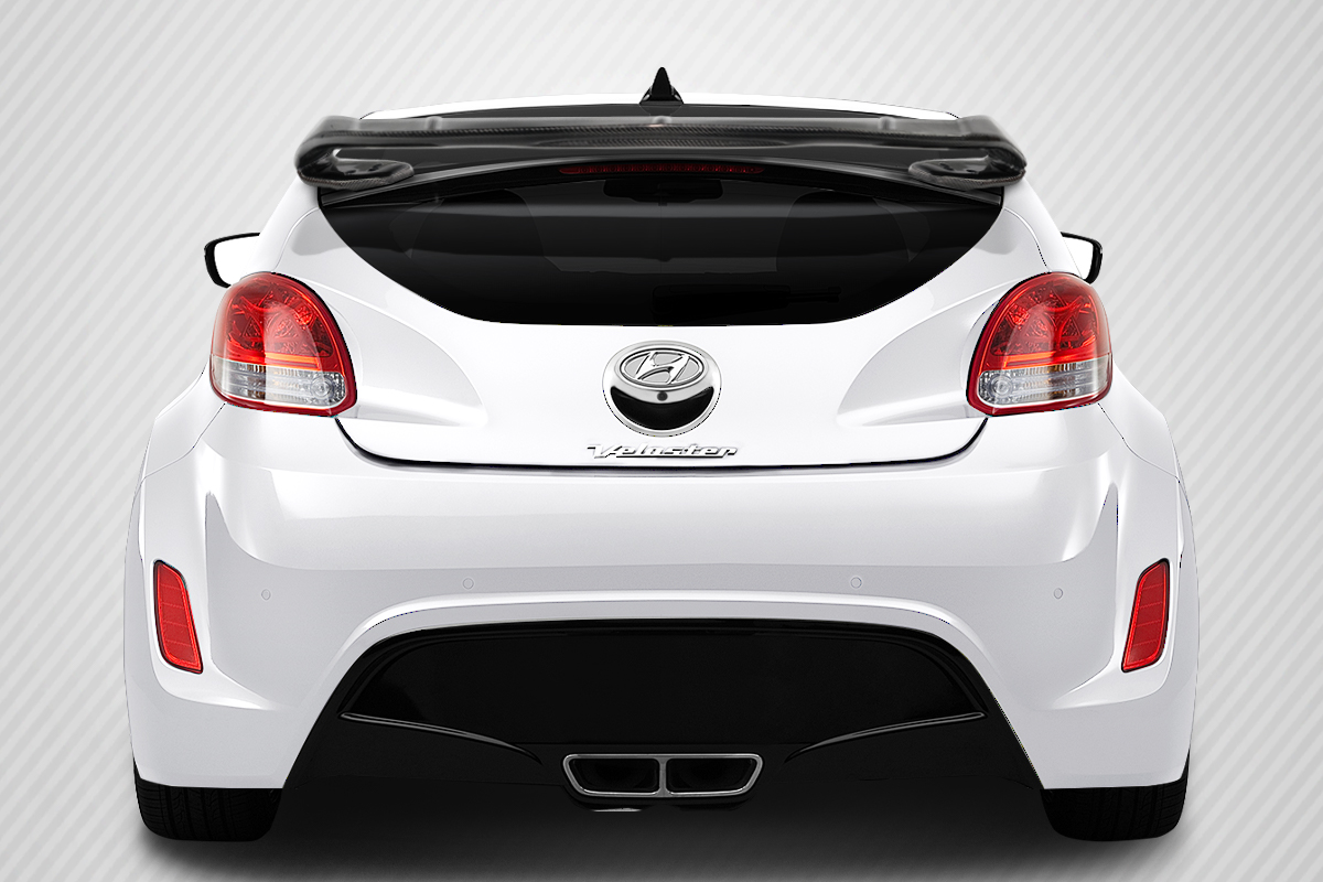 116452 Sequential Wing Spoiler for 2012-2017 Hyundai Veloster, 3 Piece