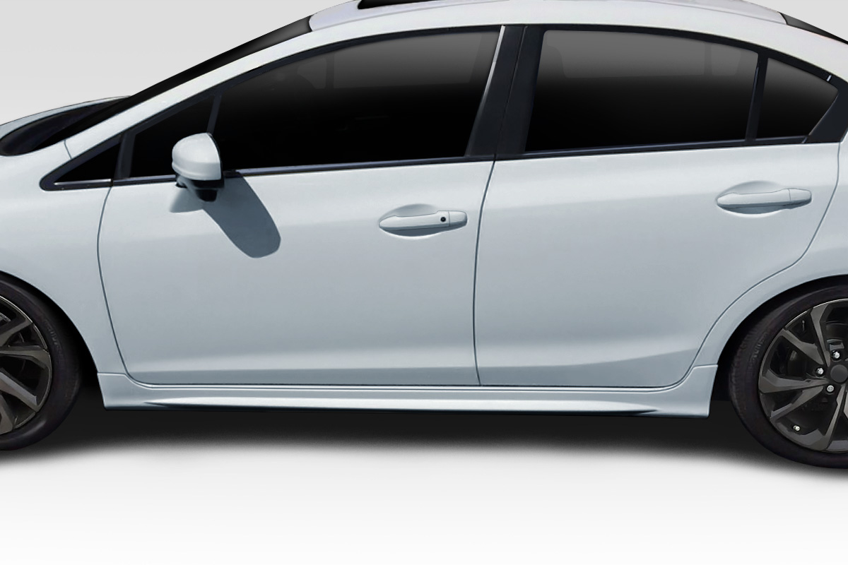Type M Side Skirt for 2012-2015 Honda Civic 4DR - 2 Piece