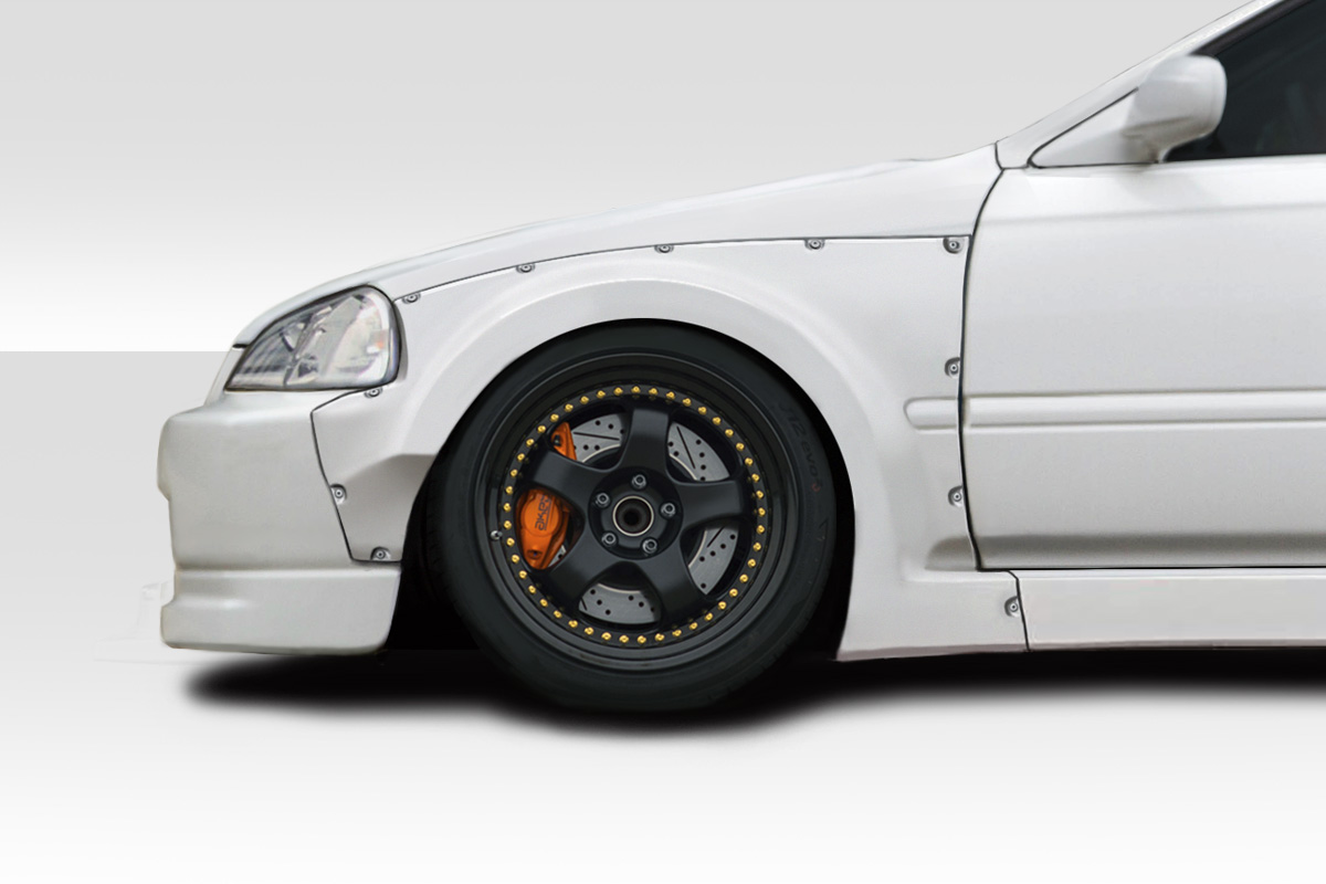 HB MMR Front Fender Flare for 1996-2000 Honda Civic - 2 Piece