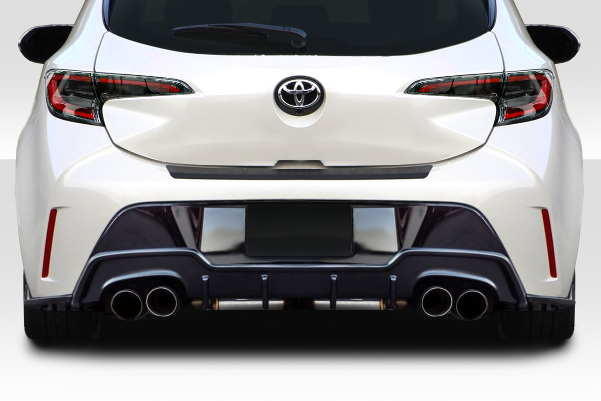 Picture of Duraflex 115774 A Spec Rear Diffuser for 2019-2022 Toyota Corolla Hatchback - 3 Pieces