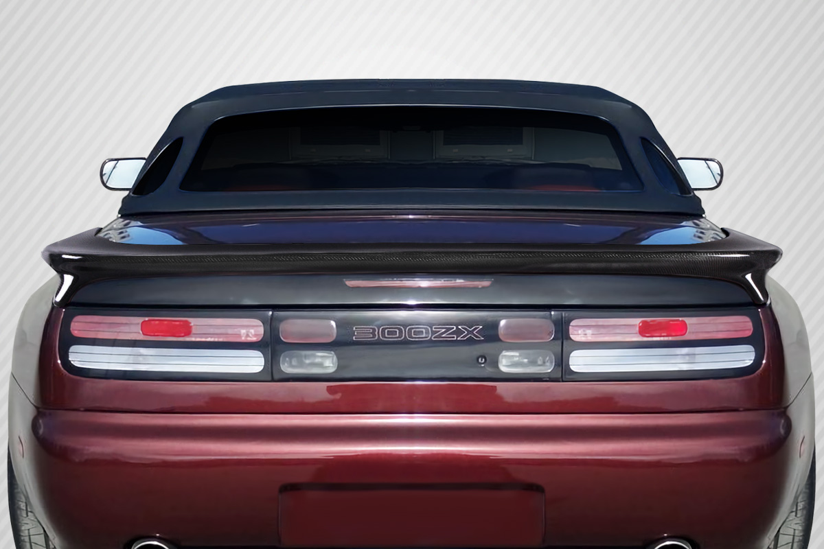 Picture of Duraflex 115557 Twin Turbo Look Wing Spoiler for 1990-1996 Nissan 300ZX Z32&#44; Black