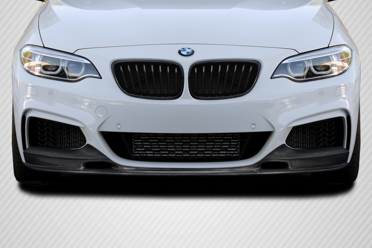 Picture of Duraflex 115614 GTF Front Lip Under Spoiler for 2014-2021 BMW 2 Series F22 F23&#44; Black