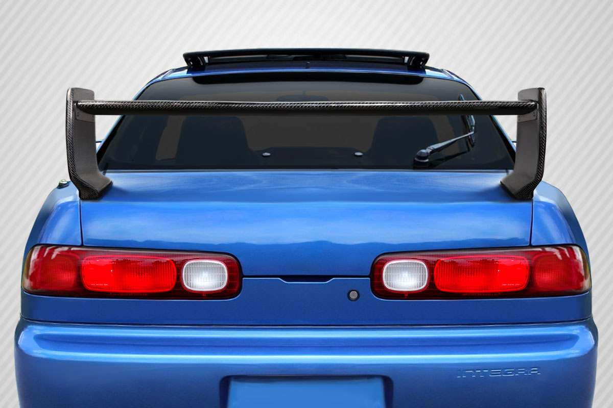 Picture of Duraflex 115657 Type M V2 Rear Wing Spoiler for 1994-2001 Acura Integra&#44; Black - 3 Piece