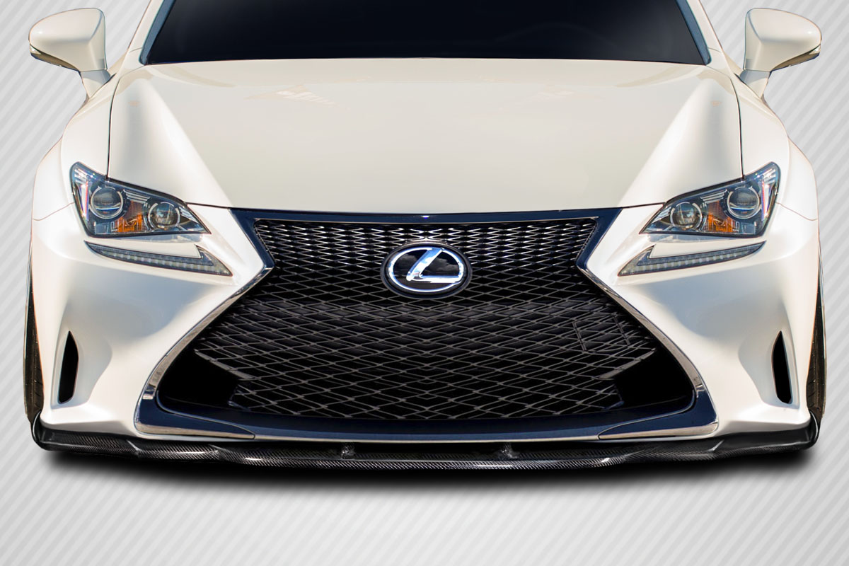 Picture of Duraflex 115805 AG Design Front Lip Spoiler for 2014-2018 Lexus RC Series RC200T RC350&#44; Black