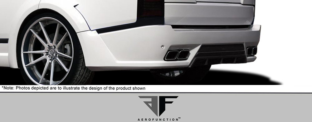 109707 2013-2015 Land Rover Range Rover AF-1 Wide Body Rear Diffuser, Signature Black - 1 Piece