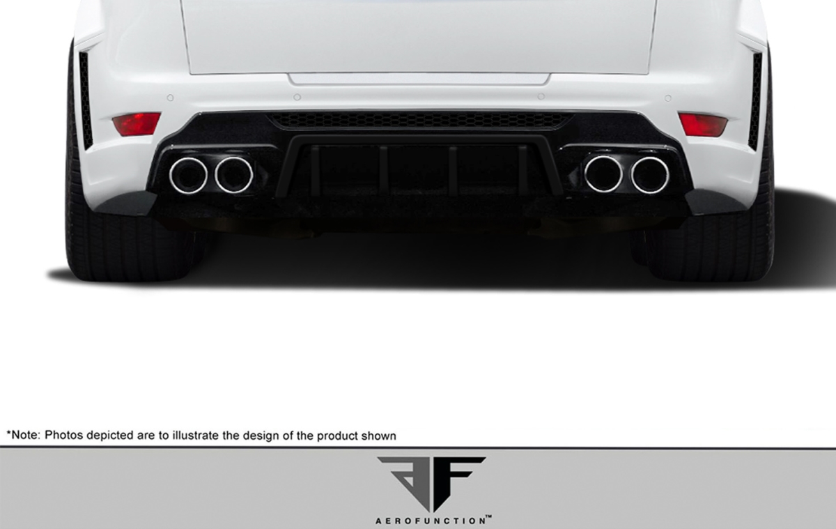2014-2015 Land Rover Range Rover Sport AF-1 Rear Diffuser, Signature Black - 1 Piece