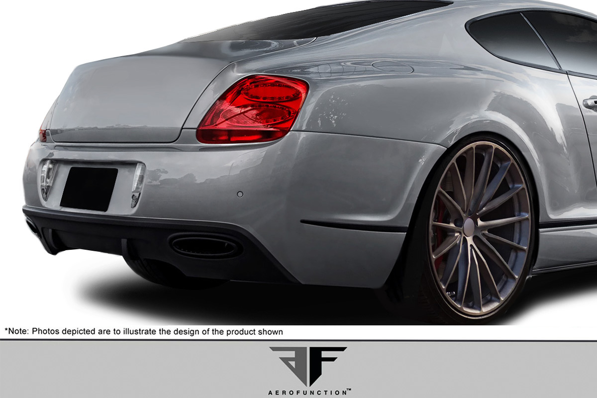 Picture of Aero Function 113191 2003-2010 Bentley Continental GT GTC AF-2 Rear Bumper, Signature Black - 1 Piece