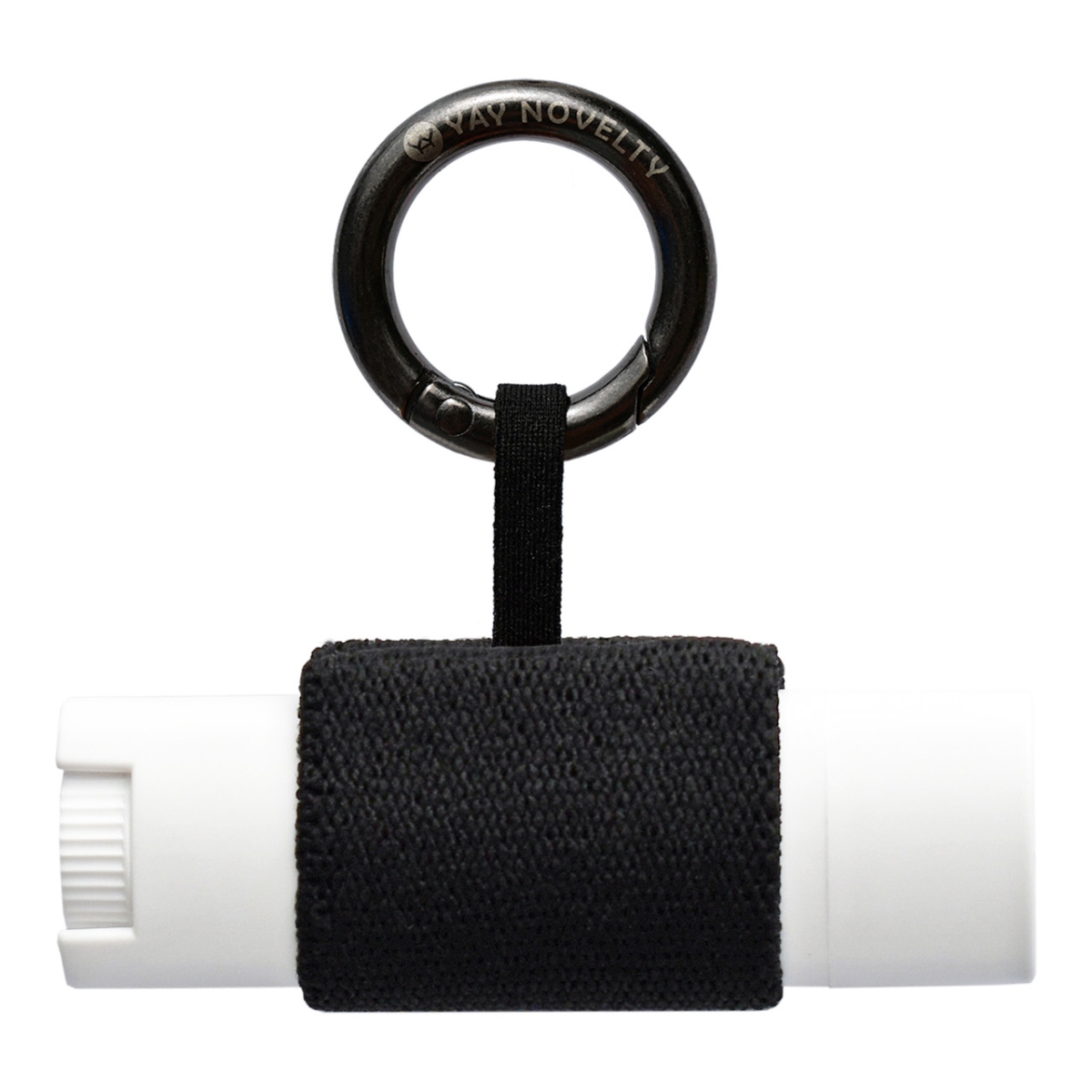 3500 Eco-Friendly Chap Stick Stylish Lip Balm Holder Keychain - Black