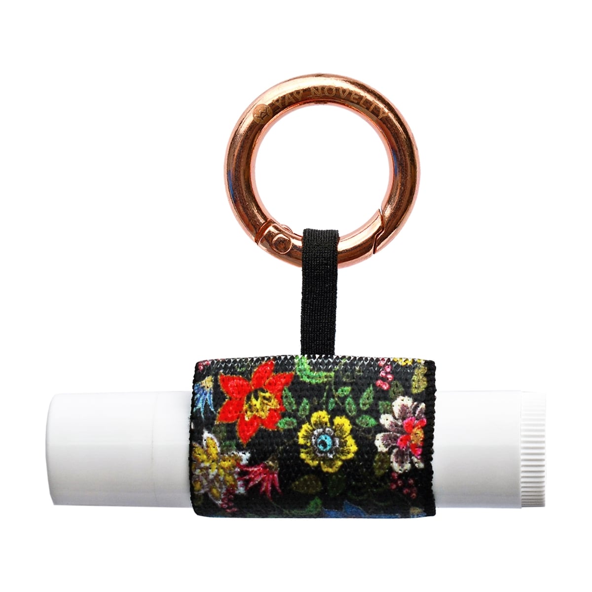 3509 Eco-Friendly Chap Stick Stylish Lip Balm Holder Keychain - Folklore Flower