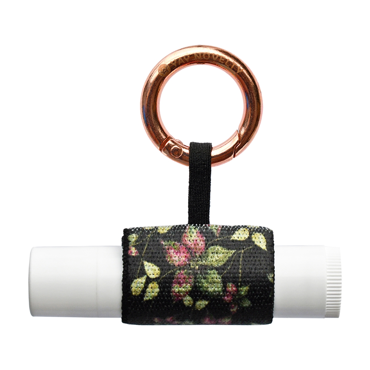 3514 Eco-Friendly Chap Stick Stylish Lip Balm Holder Keychain - Star Flower