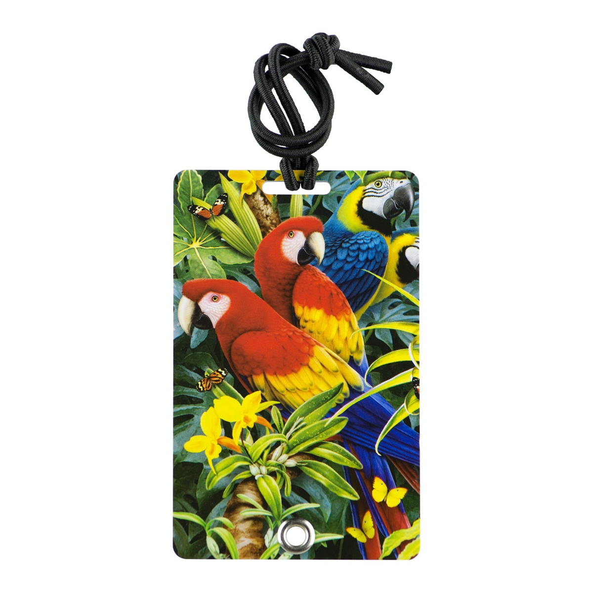 2031 Stylish & Secure Luggage Tag for Backpacks Pet Carriers & More - Majestic Macaws