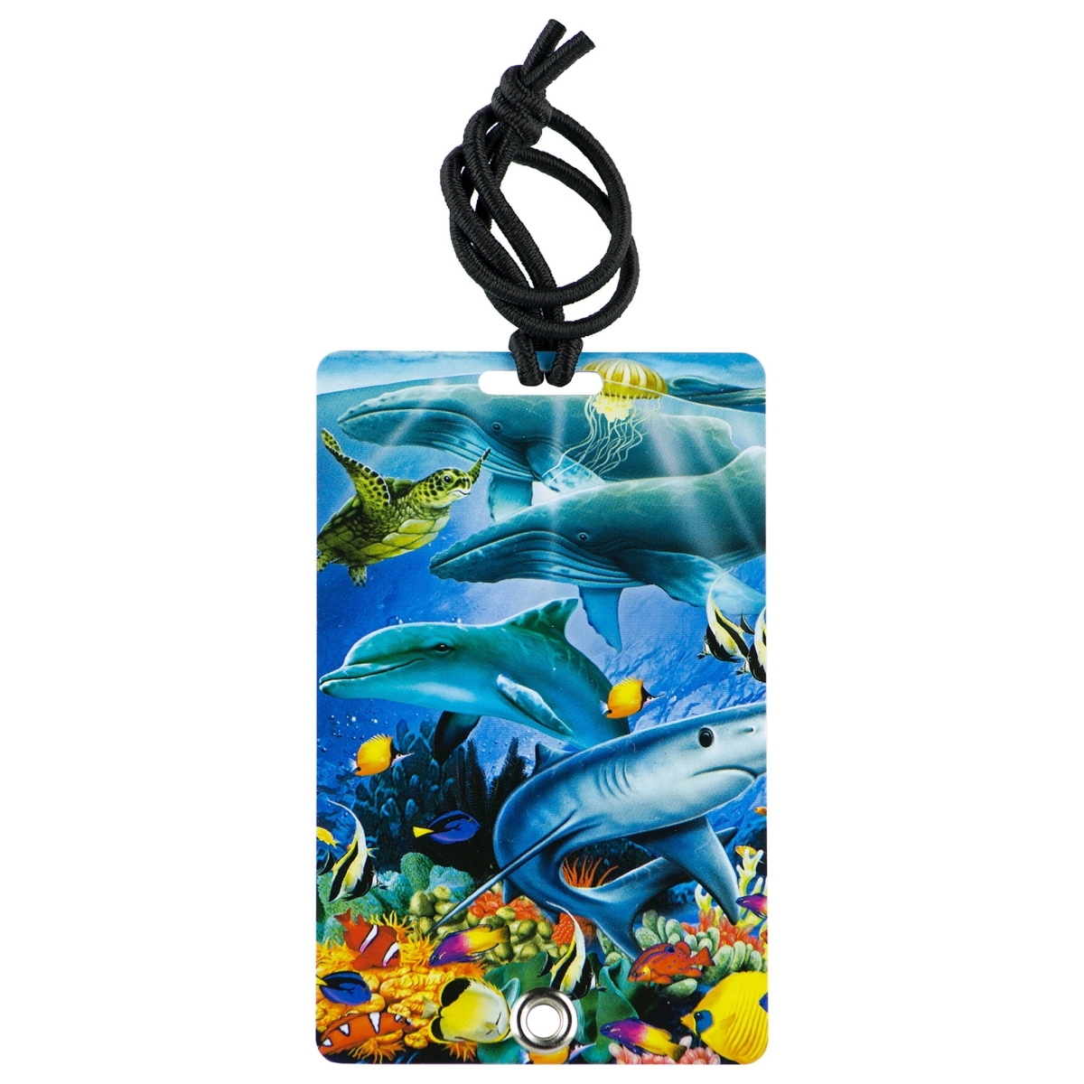 2037 Stylish & Secure Luggage Tag for Backpacks Pet Carriers & More - Ocean View