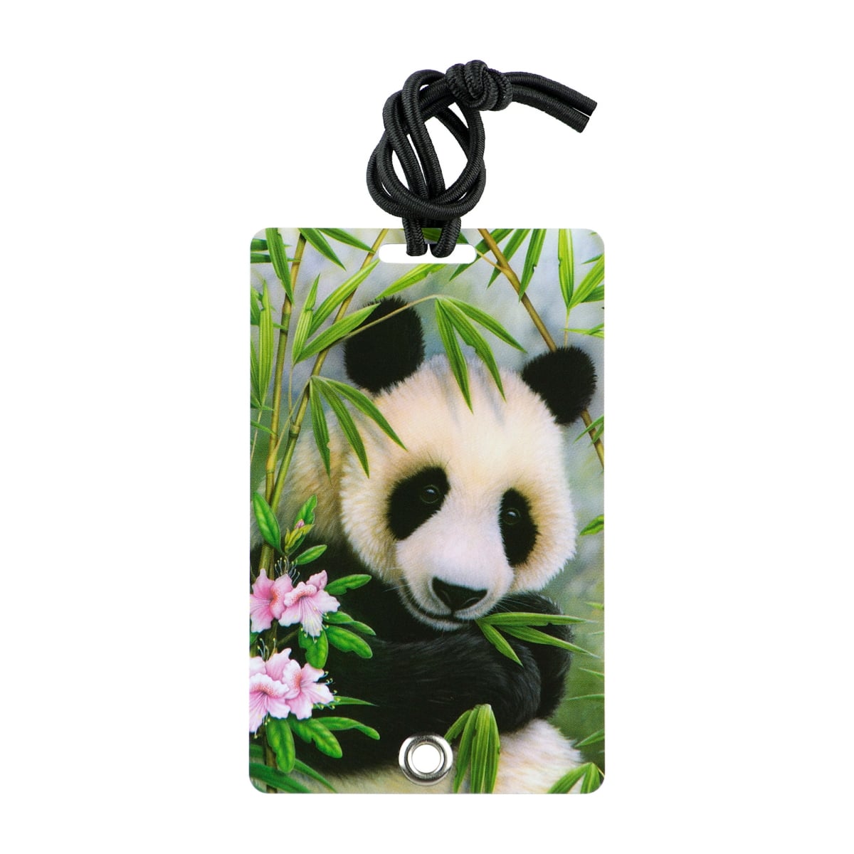 2041 Stylish & Secure Luggage Tag for Backpacks Pet Carriers & More - Panda