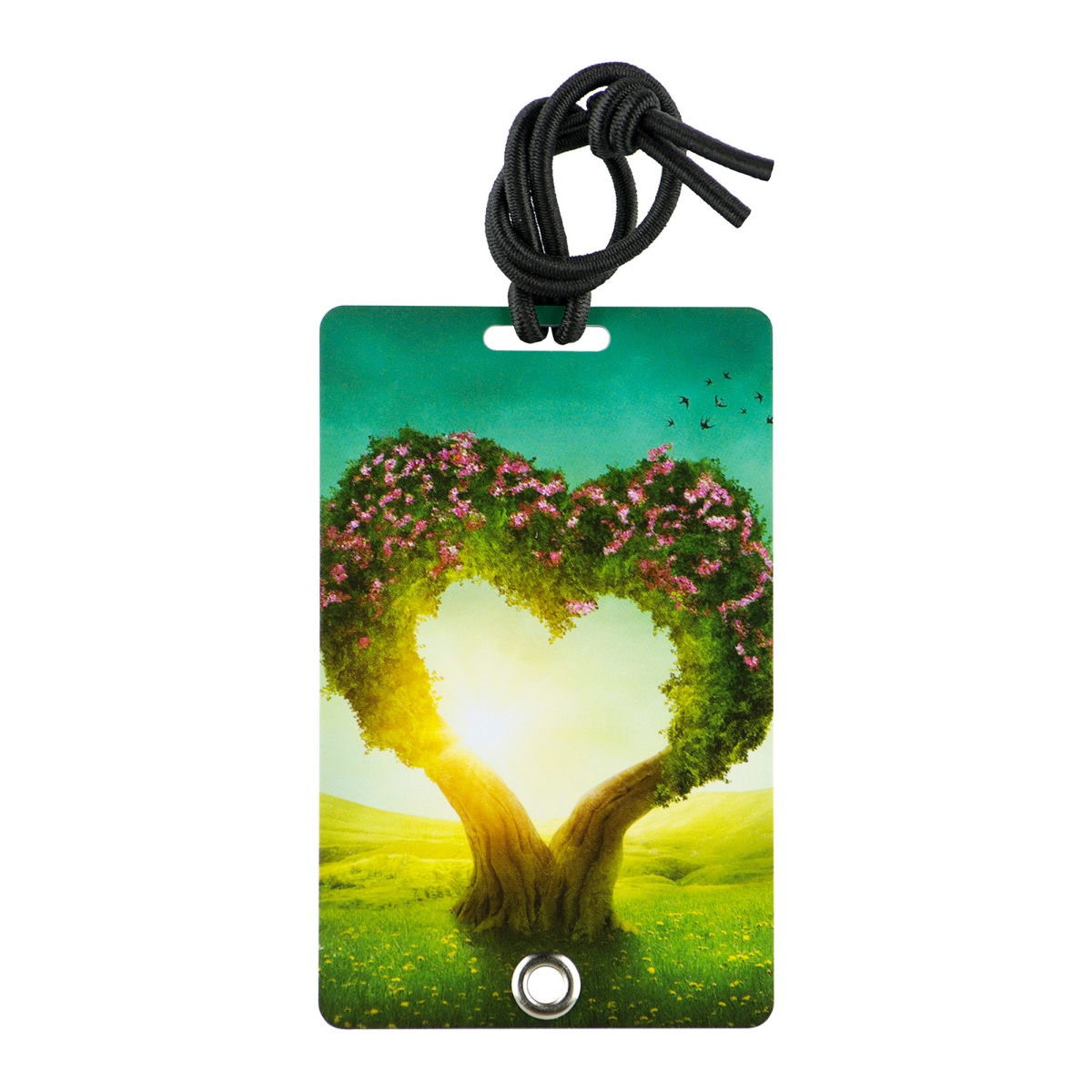 2048 Stylish & Secure Luggage Tag for Backpacks Pet Carriers & More - Valentine Tree