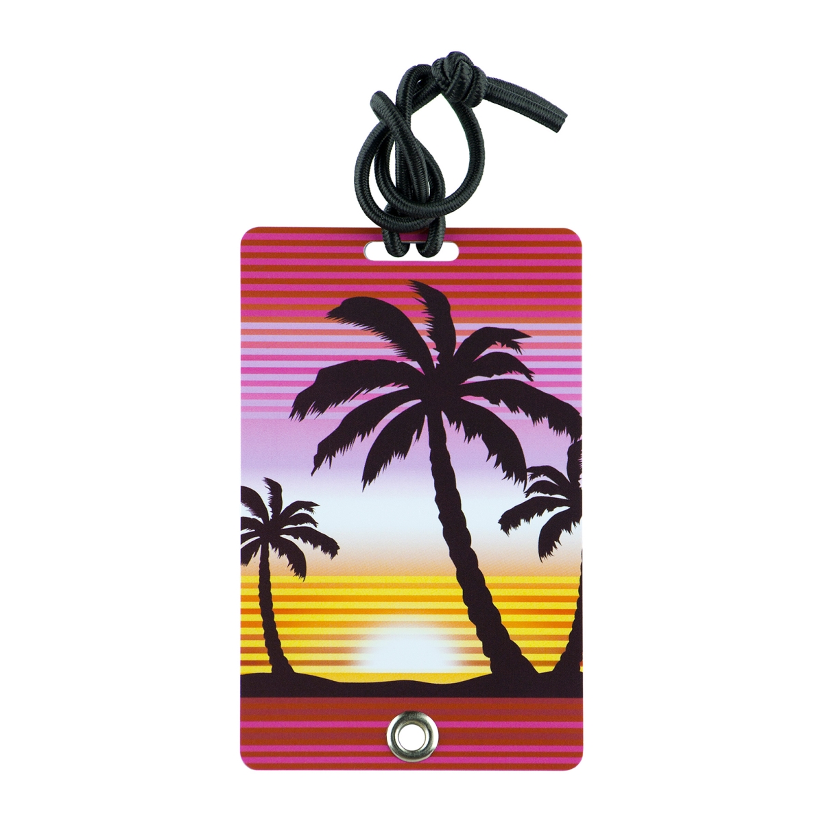 2062 Stylish & Secure Luggage Tag for Backpacks Pet Carriers & More - Sunset