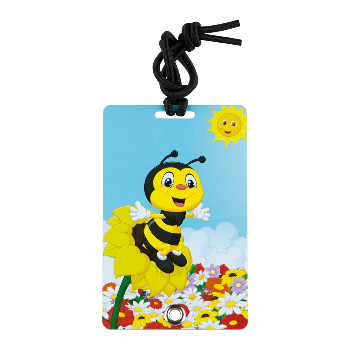 2074 Stylish & Secure Luggage Tag for Backpacks Pet Carriers & More - Happy Bee