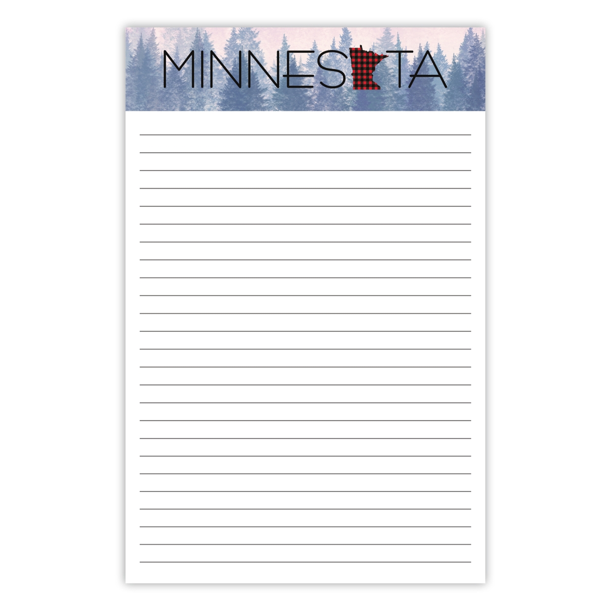 5035 5.5 x 8.5 in. 70 lbs 50 Sheet Organize with Style Illustrated Notepad for Daily Planning & To Do Lists - Minnesota