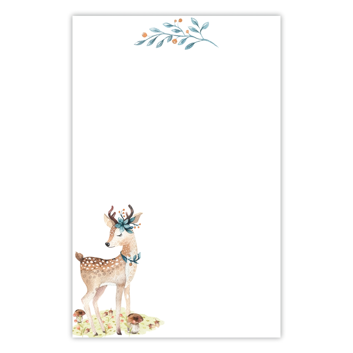 5004 5.5 x 8.5 in. 70 lbs 50 Sheet Organize with Style Illustrated Notepad for Daily Planning & To Do Lists - Lady Deer