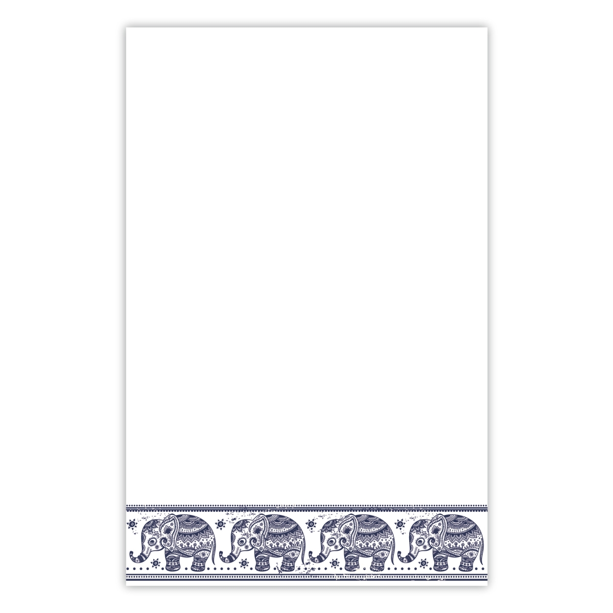 5005 5.5 x 8.5 in. 70 lbs 50 Sheet Organize with Style Illustrated Notepad for Daily Planning & To Do Lists - Sweet Elephant