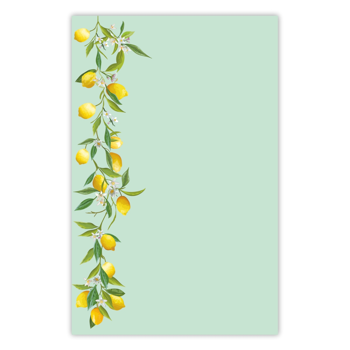 5016 5.5 x 8.5 in. 70 lbs 50 Sheet Organize with Style Illustrated Notepad for Daily Planning & To Do Lists - Lemon