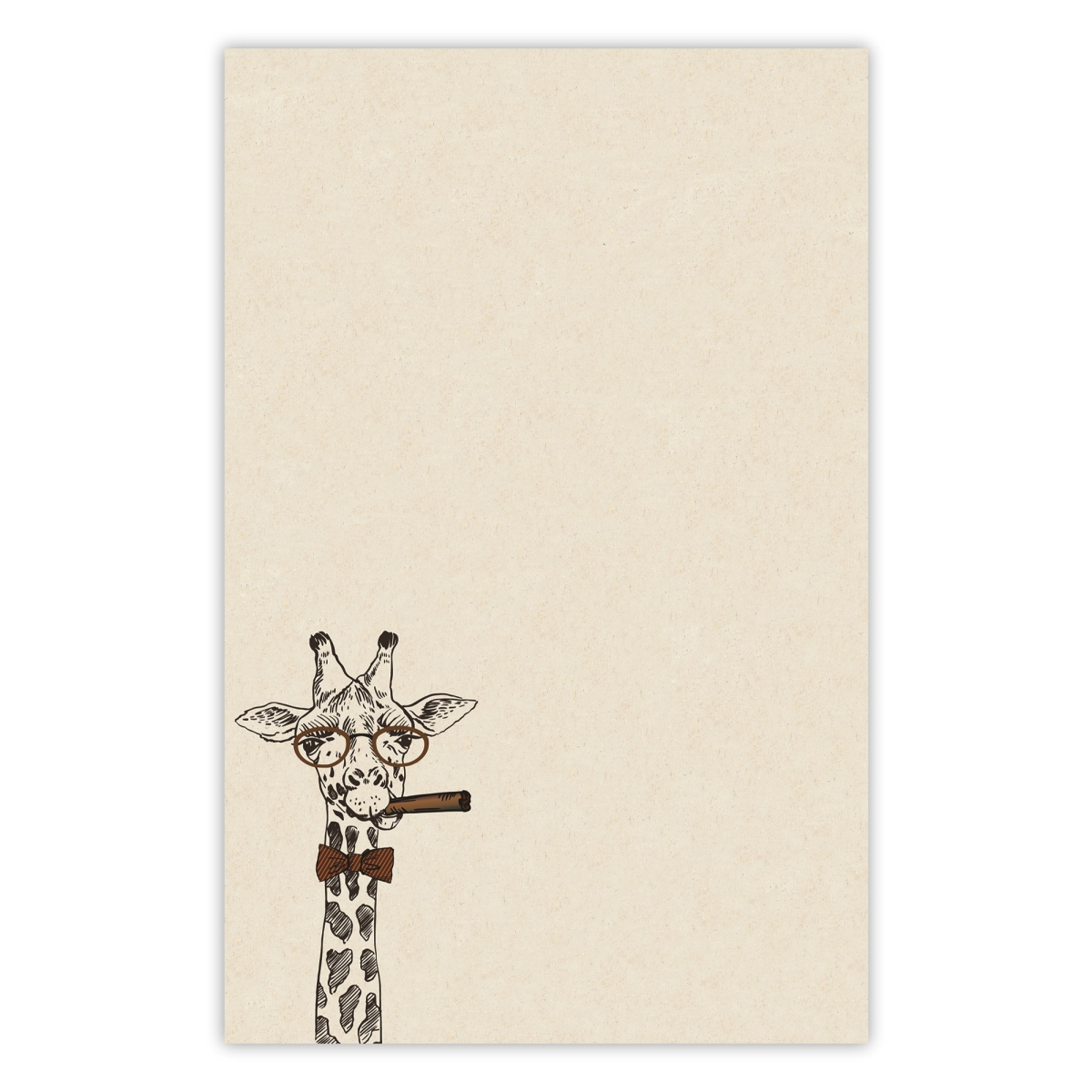 5031 5.5 x 8.5 in. 70 lbs 50 Sheet Organize with Style Illustrated Notepad for Daily Planning & To Do Lists - Giraffe
