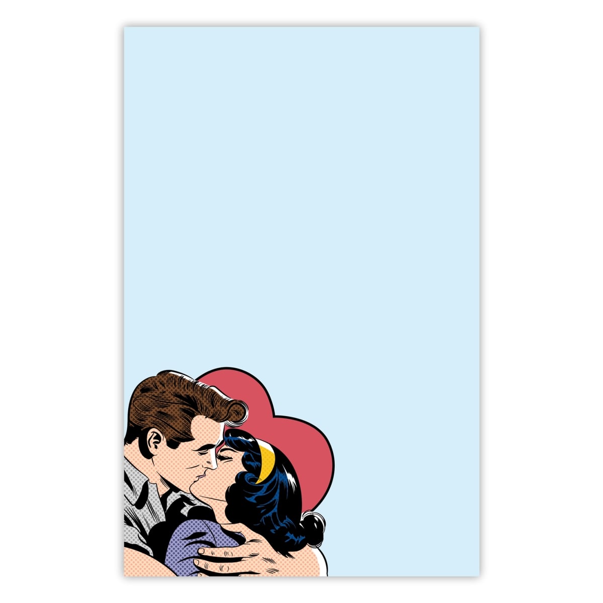 5032 5.5 x 8.5 in. 70 lbs 50 Sheet Organize with Style Illustrated Notepad for Daily Planning & To Do Lists - Love in Technicolor
