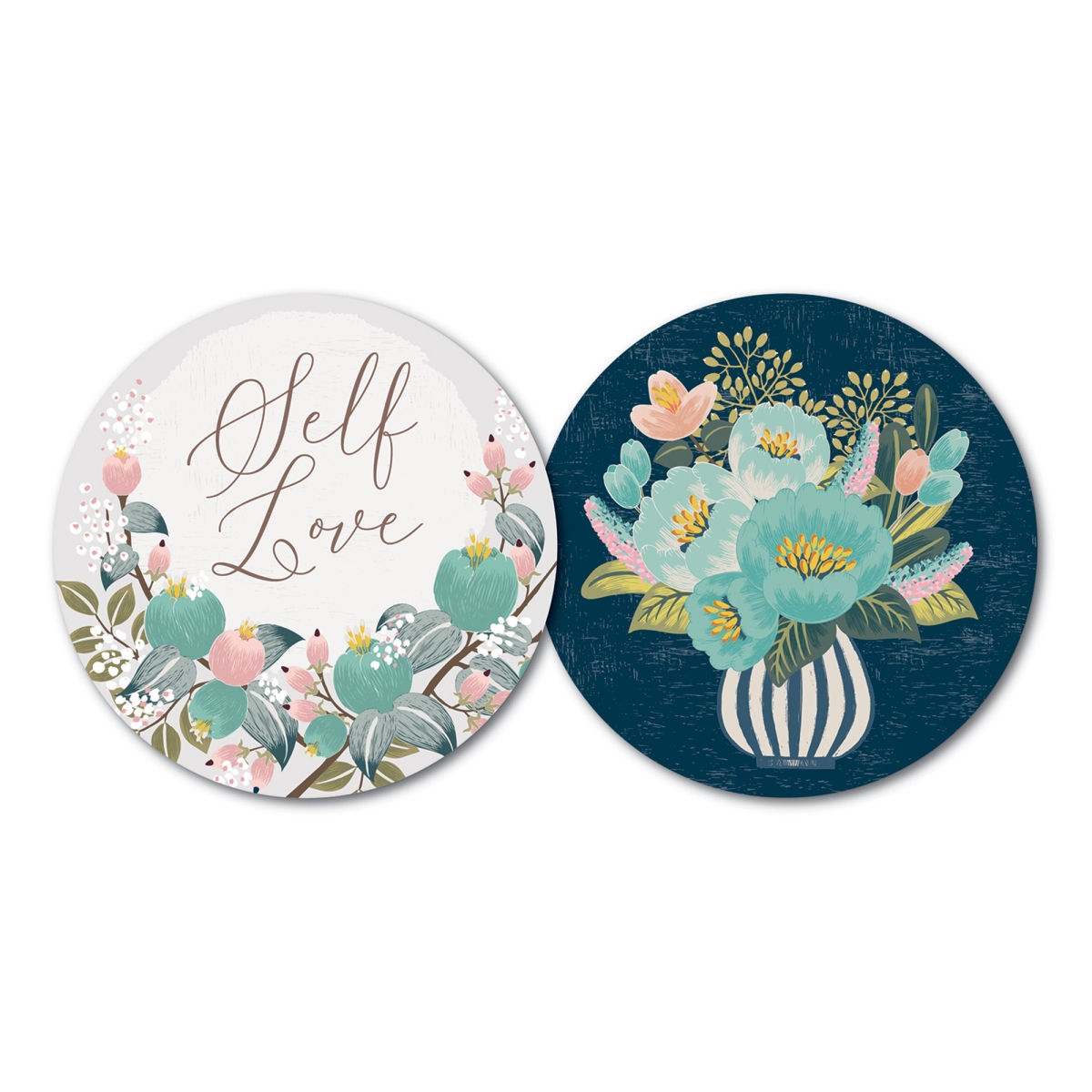 Picture of Yay Novelty 11000 Premium Reversible Paper Drink Coasters&#44; Self Love - Set of 10