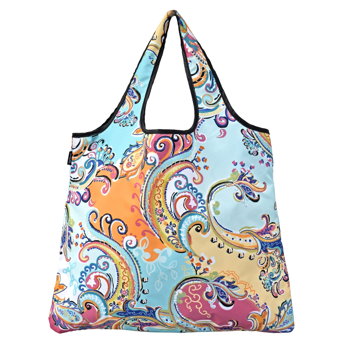 J4432 Jumbo Eco Friendly Stylish Tote Large Excellent Versatile Reusable Shopping Bag - Modern Paisley