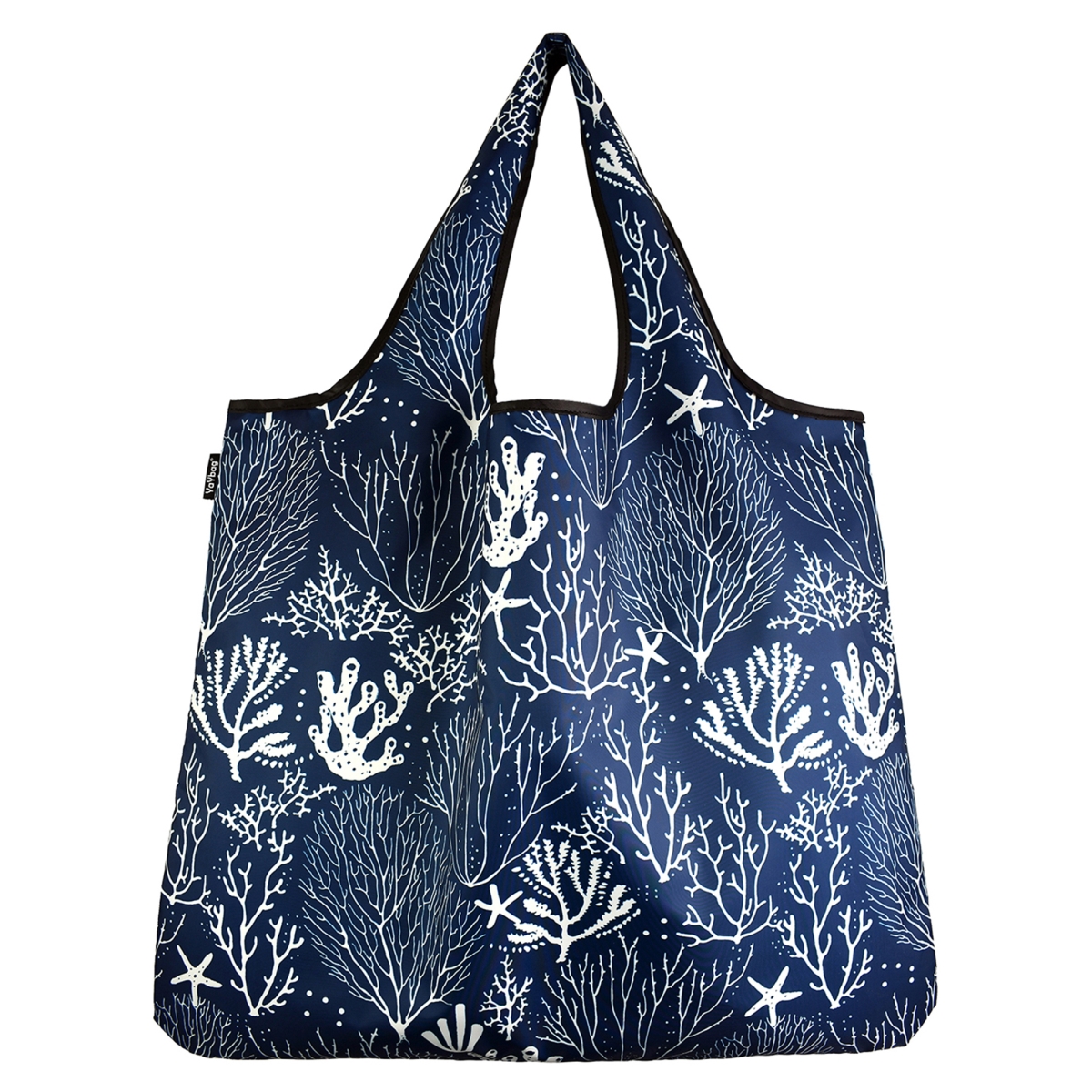 J4396 Jumbo Eco Friendly Stylish Tote Large Excellent Versatile Reusable Shopping Bag - Coral Reef