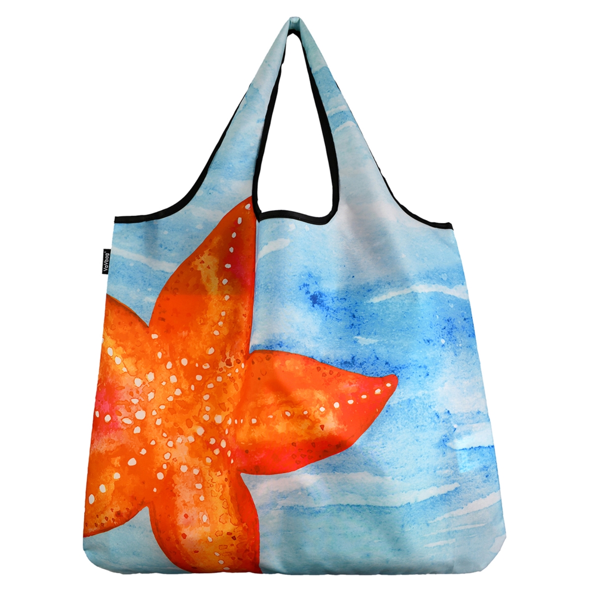 J4398 Jumbo Eco Friendly Stylish Tote Large Excellent Versatile Reusable Shopping Bag - Starfish